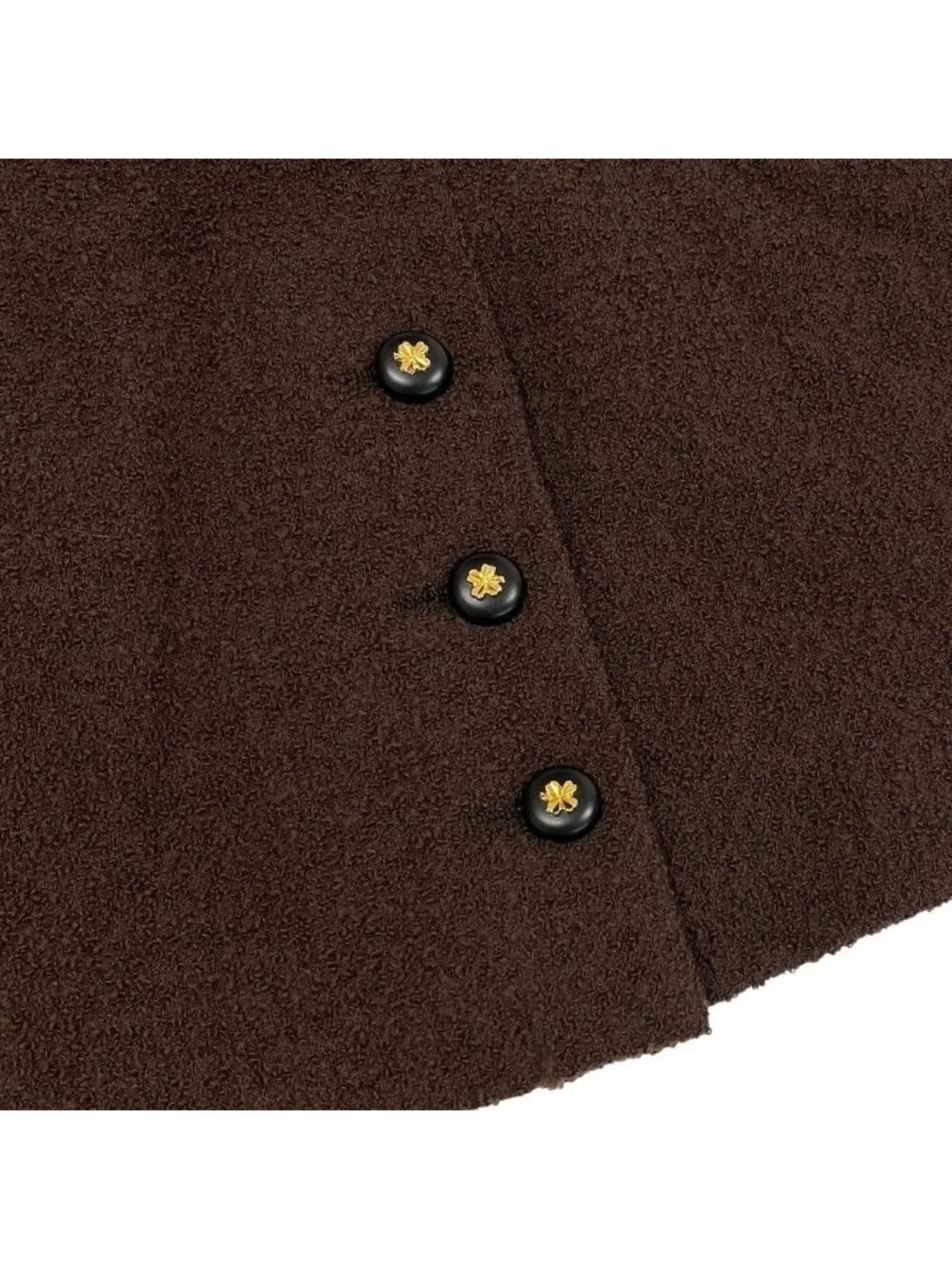 Chanel Tweed Pencil Skirt Brown